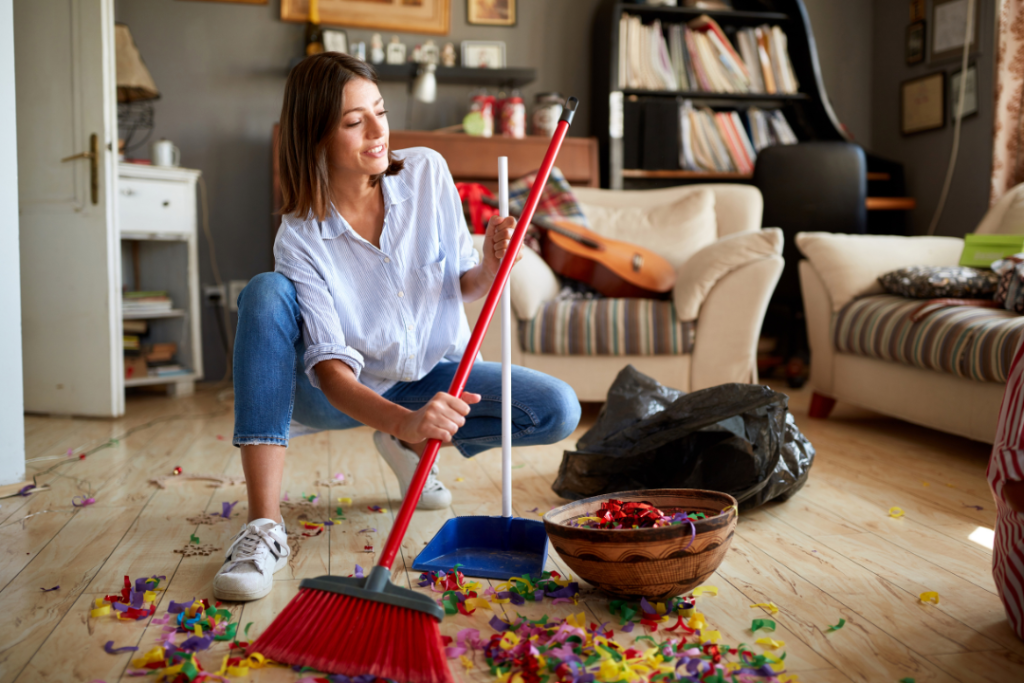 Cleaning tips for post-gathering cleanup