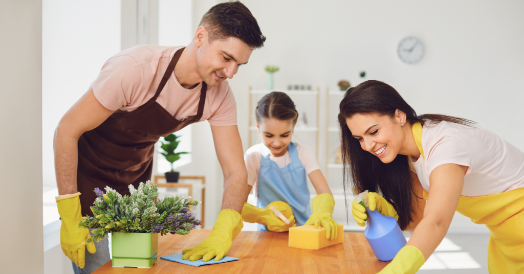 Time-saving cleaning tips for busy parents